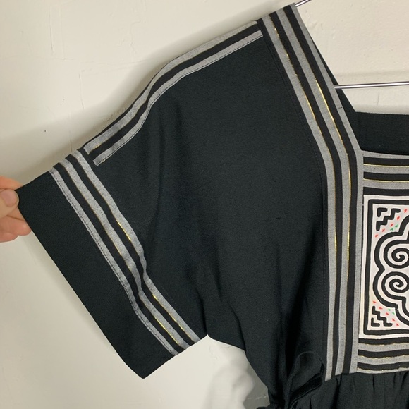 Vintage Square Neck Tie Side Boho Dress​​ - Picture 6 of 15